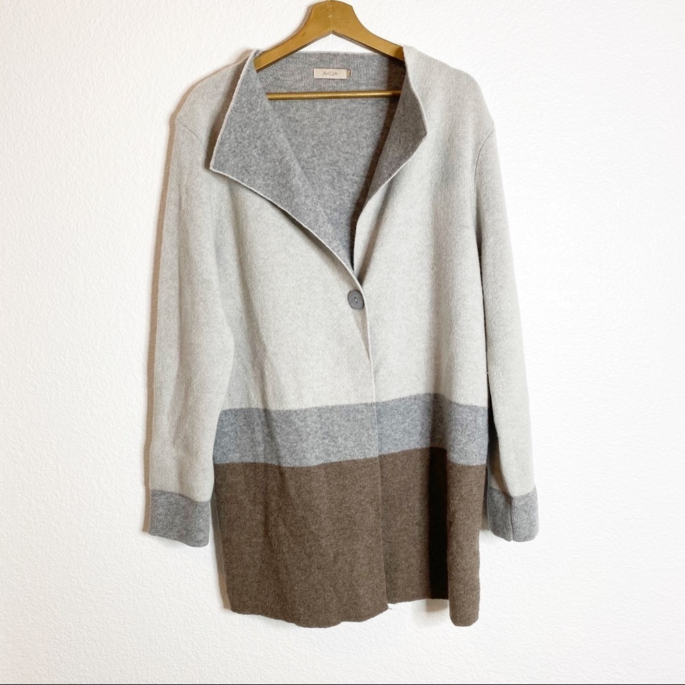 A.IDA- Women’s Italian Knit Wool Long Cardigan- L
